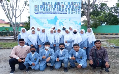 PARTISIPASI SANTRI MAS AL-MUHAJIRIN PADA PERINGATAN HARI AMAL BAKTI KE-76 KEMENAG